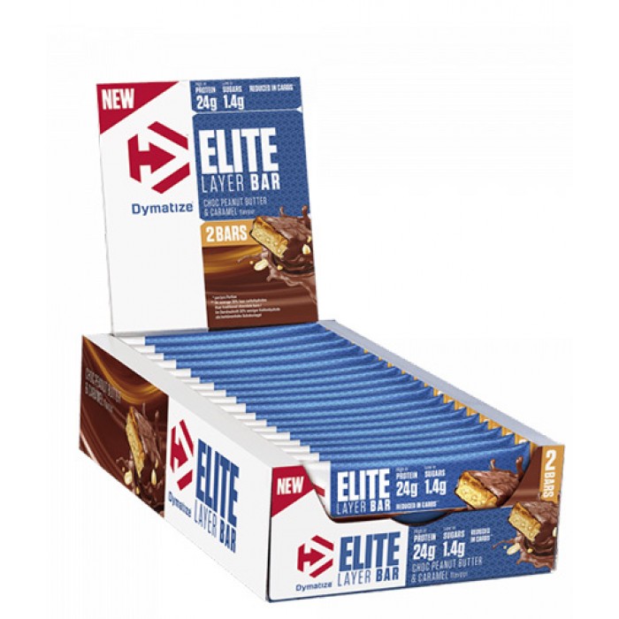 DYMATIZE Elite Layer Bar 2x30 g / 18 Bar Box